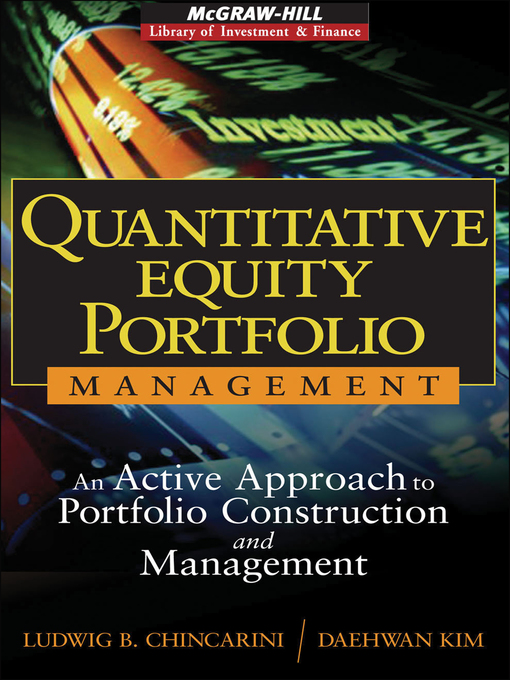Title details for Quantitative Equity Portfolio Management by Ludwig B. Chincarini - Available